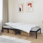 Estructura de cama de metal negro 90x200 cm de vidaXL, Camas y somieres - Ref: Foro24-350839, Precio: 75,24 €, Descuento: %