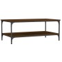 Mesa de centro madera de ingeniería marrón roble 100x55x40 cm de vidaXL, Mesas de centro - Ref: Foro24-832837, Precio: 40,06 ...