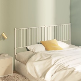 Cabecero de metal blanco 160 cm de vidaXL, Cabeceros y pies de cama - Ref: Foro24-350966, Precio: 33,99 €, Descuento: %