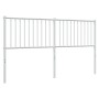 White metal headboard 160 cm by vidaXL, Headboards and footboards - Ref: Foro24-350966, Price: 33,99 €, Discount: %