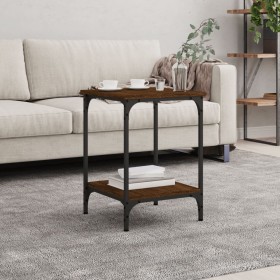 Engineered wood brown oak coffee table 40x40x55 cm by vidaXL, Coffee table - Ref: Foro24-832827, Price: 24,39 €, Discount: %