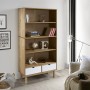 Shelving unit with 2 drawers OTTA solid pine wood white brown by vidaXL, Bookcases and shelves - Ref: Foro24-351305, Price: 1...