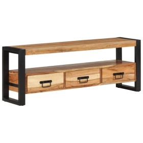 Solid acacia wood TV cabinet 120x30x45 cm by vidaXL, TV Furniture - Ref: Foro24-351670, Price: 223,15 €, Discount: %