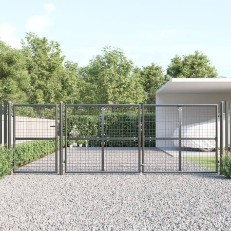 Garden mesh door anthracite galvanized steel 400x175cm by vidaXL, garden gates - Ref: Foro24-154546, Price: 478,03 €, Discoun...