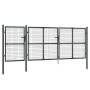 Puerta de malla de jardín acero galvanizado antracita 400x175cm de vidaXL, Puertas de jardín - Ref: Foro24-154546, Precio: 47...