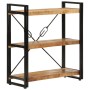 3-height iron and solid mango wood shelf 77x30x80cm by vidaXL, Bookcases and shelves - Ref: Foro24-351106, Price: 131,43 €, D...