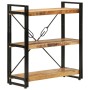 3-height iron and solid mango wood shelf 77x30x80cm by vidaXL, Bookcases and shelves - Ref: Foro24-351106, Price: 131,43 €, D...