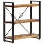 3-height iron and solid mango wood shelf 77x30x80cm by vidaXL, Bookcases and shelves - Ref: Foro24-351106, Price: 131,43 €, D...