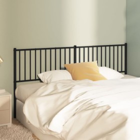 Black metal headboard 180 cm by vidaXL, Headboards and footboards - Ref: Foro24-350900, Price: 36,99 €, Discount: %