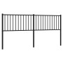 Black metal headboard 180 cm by vidaXL, Headboards and footboards - Ref: Foro24-350900, Price: 36,88 €, Discount: %