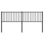 Black metal headboard 180 cm by vidaXL, Headboards and footboards - Ref: Foro24-350900, Price: 36,88 €, Discount: %