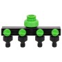 Adapter for 4-way ABS & PP faucet green black 19.5x6x11cm by vidaXL, Spray accessories - Ref: Foro24-154450, Price: 7,66 €, D...