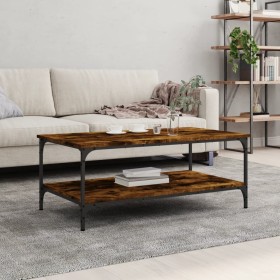 Smoked oak engineered wood coffee table 100x55x40 cm by vidaXL, Coffee table - Ref: Foro24-832835, Price: 52,99 €, Discount: %