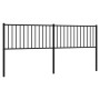 Black metal headboard 193 cm by vidaXL, Headboards and footboards - Ref: Foro24-350901, Price: 37,75 €, Discount: %