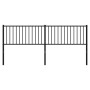 Black metal headboard 193 cm by vidaXL, Headboards and footboards - Ref: Foro24-350901, Price: 37,75 €, Discount: %