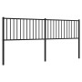 Black metal headboard 193 cm by vidaXL, Headboards and footboards - Ref: Foro24-350901, Price: 37,75 €, Discount: %