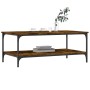 Smoked oak engineered wood coffee table 100x55x40 cm by vidaXL, Coffee table - Ref: Foro24-832835, Price: 52,65 €, Discount: %