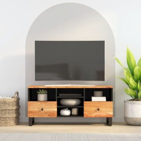 TV stand made of acacia wood and engineered wood 100x33x46 cm by vidaXL, TV Furniture - Ref: Foro24-351979, Price: 73,63 €, D...