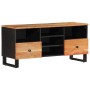 TV stand made of acacia wood and engineered wood 100x33x46 cm by vidaXL, TV Furniture - Ref: Foro24-351979, Price: 73,63 €, D...