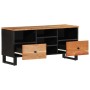 TV stand made of acacia wood and engineered wood 100x33x46 cm by vidaXL, TV Furniture - Ref: Foro24-351979, Price: 73,63 €, D...