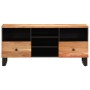 TV stand made of acacia wood and engineered wood 100x33x46 cm by vidaXL, TV Furniture - Ref: Foro24-351979, Price: 73,63 €, D...