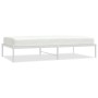 White metal bed frame 100x190 cm by vidaXL, Beds and slatted bases - Ref: Foro24-350907, Price: 80,32 €, Discount: %