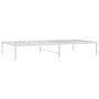 White metal bed frame 100x190 cm by vidaXL, Beds and slatted bases - Ref: Foro24-350907, Price: 80,32 €, Discount: %