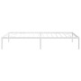 White metal bed frame 100x190 cm by vidaXL, Beds and slatted bases - Ref: Foro24-350907, Price: 80,32 €, Discount: %