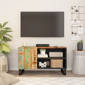 Mueble de TV madera reciclada y madera contrachapada 80x33x46cm de vidaXL, Muebles TV - Ref: Foro24-351964, Precio: 91,99 €, ...