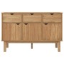 Aparador OTTA madera maciza pino 114x43x73,5 cm de vidaXL, Aparadores - Ref: Foro24-351297, Precio: 187,54 €, Descuento: %