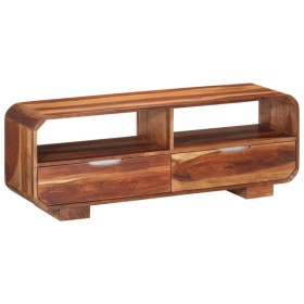 Solid acacia wood TV stand 110x30x40 cm by vidaXL, CD and DVD storage - Ref: Foro24-351784, Price: 216,43 €, Discount: %