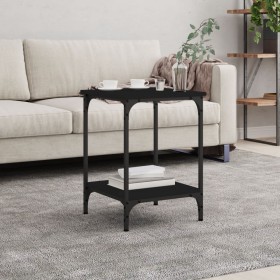 Black engineered wood coffee table 40x40x55 cm by vidaXL, Coffee table - Ref: Foro24-832823, Price: 33,00 €, Discount: %