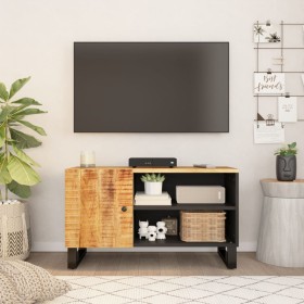 Mueble de TV madera mango y madera contrachapada 80x33x46 cm de vidaXL, Muebles TV - Ref: Foro24-351962, Precio: 92,87 €, Des...