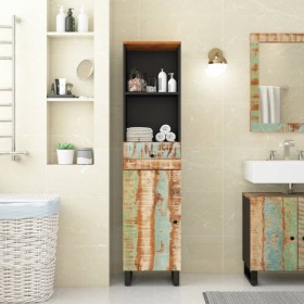 Recycled solid wood bathroom cabinet 38x33x160 cm by vidaXL, Bathroom furniture - Ref: Foro24-352000, Price: 140,99 €, Discou...