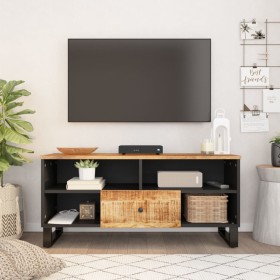 Mueble de TV madera mango y madera contrachapada 100x33x46 cm de vidaXL, Muebles TV - Ref: Foro24-351970, Precio: 74,99 €, De...