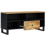 TV stand made of mango wood and plywood, measuring 100x33x46 cm. by vidaXL, TV Furniture - Ref: Foro24-351970, Price: 74,99 €...