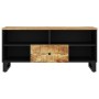 TV stand made of mango wood and plywood, measuring 100x33x46 cm. by vidaXL, TV Furniture - Ref: Foro24-351970, Price: 74,99 €...