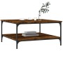 Smoked oak engineered wood coffee table 80x80x40 cm by vidaXL, Coffee table - Ref: Foro24-832840, Price: 56,92 €, Discount: %