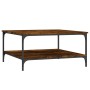 Smoked oak engineered wood coffee table 80x80x40 cm by vidaXL, Coffee table - Ref: Foro24-832840, Price: 56,92 €, Discount: %