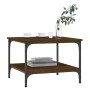 Mesa de centro madera de ingeniería marrón roble 55x55x40 cm de vidaXL, Mesas de centro - Ref: Foro24-832832, Precio: 28,65 €...