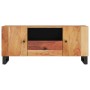 Acacia wood and plywood TV cabinet 105x33.5x46cm by vidaXL, TV Furniture - Ref: Foro24-351959, Price: 98,24 €, Discount: %