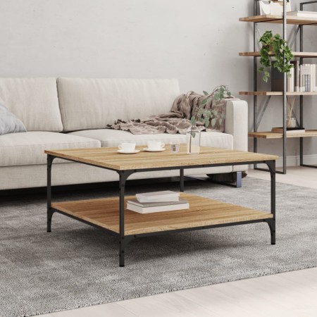 Sonoma oak engineered wood coffee table 80x80x40 cm by vidaXL, Coffee table - Ref: Foro24-832839, Price: 54,98 €, Discount: %