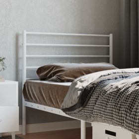 White metal headboard 90 cm by vidaXL, Headboards and footboards - Ref: Foro24-352396, Price: 21,99 €, Discount: %