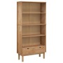 Shelving unit with 2 drawers OTTA solid brown pine wood by vidaXL, Bookcases and shelves - Ref: Foro24-351303, Price: 246,26 ...