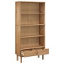 Shelving unit with 2 drawers OTTA solid brown pine wood by vidaXL, Bookcases and shelves - Ref: Foro24-351303, Price: 246,26 ...