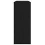 Weinregal aus massivem schwarzem Kiefernholz, 62 x 25 x 62 cm