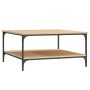 Mesa de centro madera de ingeniería roble Sonoma 80x80x40 cm de vidaXL, Mesas de centro - Ref: Foro24-832839, Precio: 54,89 €...