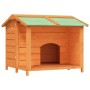 Solid pine wood dog house in brown color, measuring 96x87x80.5 cm. by vidaXL, Dog kennels and fences - Ref: Foro24-172264, Pr...