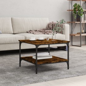 Smoked oak engineered wood coffee table 55x55x40 cm by vidaXL, Coffee table - Ref: Foro24-832830, Price: 37,61 €, Discount: %