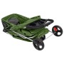 Zusammenklappbarer Hundekinderwagen aus grünem Oxford-Stoff, 80 x 46 x 98 cm von vidaXL, Kinderwagen für Haustiere - Ref: For...